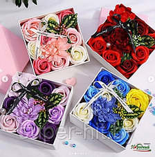 Подарочный набор «Только для тебя» (композиция цветов из мыла в подарочной коробке), фото 2