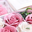 Подарочный набор  «МОЕМУ АНГЕЛУ»  (композиция роз из мыла в подарочной коробке), фото 4