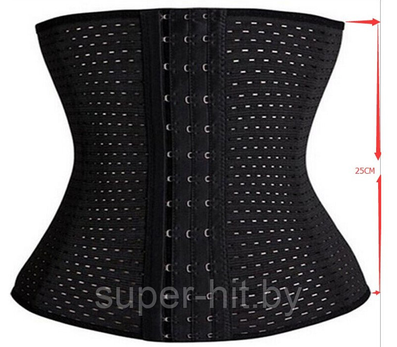 Утягивающий корсет-пояс для похудения и моделирования талии Цвет черный - фото 6 - id-p129003702