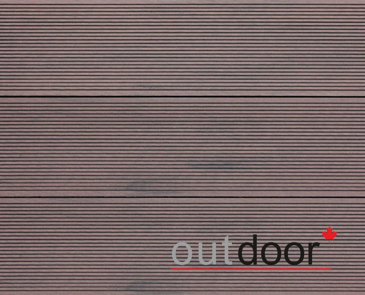 Террасная доска ДПК Outdoor 150*25*3000 мм. вельвет/шлифованная коричневая микс - фото 3 - id-p129004842