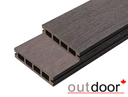 Террасная доска ДПК Outdoor 3D 120*25*4000 мм. STORM BROWN коричневая