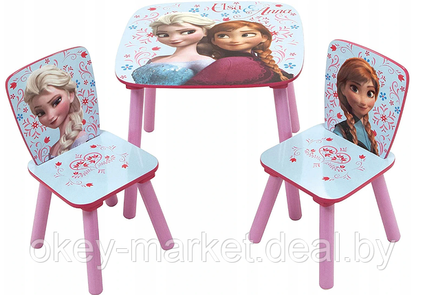 Журнальный столик со стульями для детей  Холодное сердце WD12895, фото 2