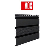 Софит ПВХ VOX SV-08 (графитовый с центральной перфорацией), фото 2