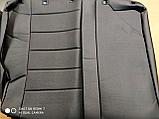 Чехлы экокожа на PEUGEOT 407 седан/универсал, черные, фото 4