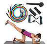 Комплект фитнесс – ремней (тросов), с регулировкой нагрузки для всех групп мышц, набор 11 предметов (эспандер), фото 3