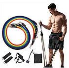 Комплект фитнесс – ремней (тросов), с регулировкой нагрузки для всех групп мышц, набор 11 предметов (эспандер), фото 6