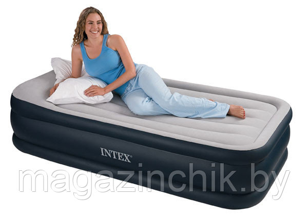 Надувная односпальная кровать 67730 Интекс Intex 99х191х48 см - фото 1 - id-p8825415