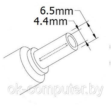 Оригинальная зарядка (блок питания) для ноутбука Sony ADP-40XH A, PA-1400-08SZ, 40W, штекер 6.5x4.4 мм - фото 2 - id-p129077694