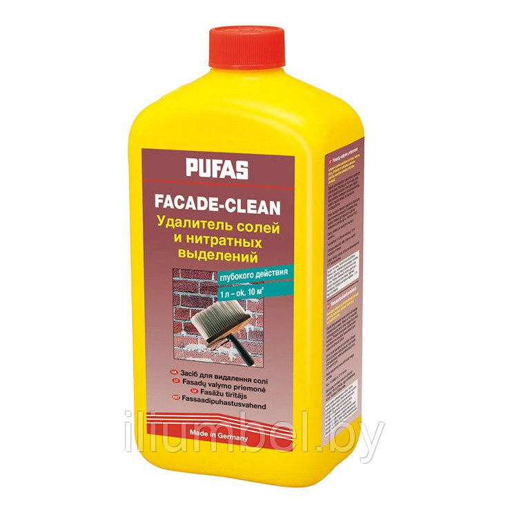 PUFAS Facade-clean Средство для удаления солей и нитратных выделений 1л - фото 1 - id-p129159914