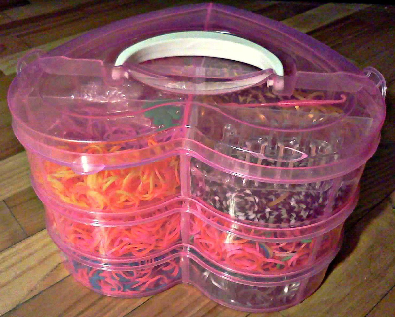Набор резинок для плетения браслетов 3500шт+мини станок - фото 1 - id-p8828786