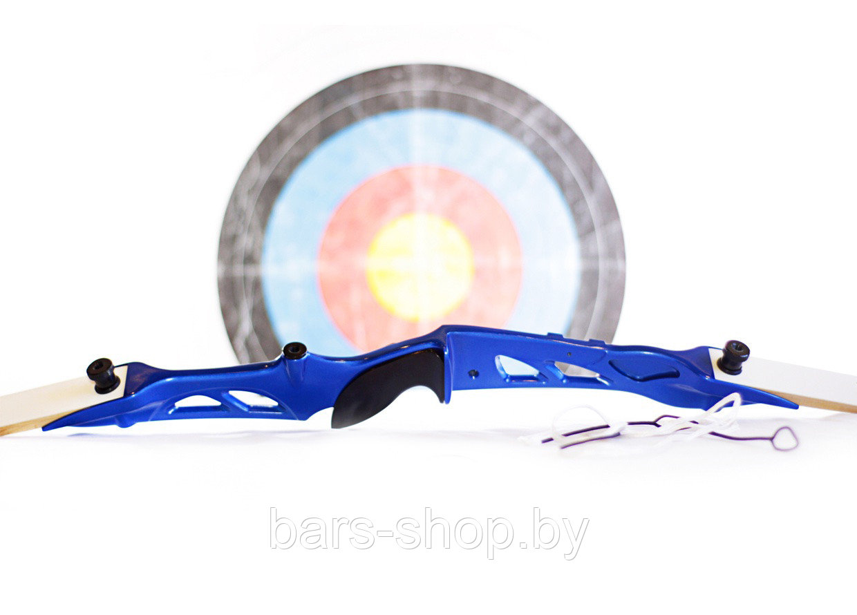 Рекурсивный лук для спорта Jandao "Олимпик" 68" (голубая рукоятка) 26# - фото 7 - id-p129202639
