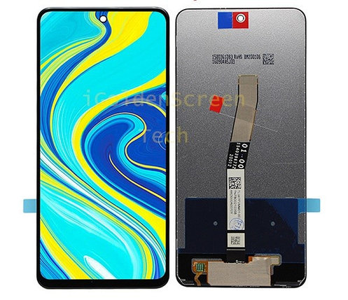 Дисплей (экран) для Xiaomi Redmi Note 9S c тачскрином, черный, фото 2