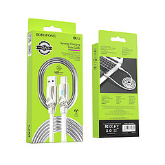 Дата-кабель BOROFONE BU12 Synergy charging data cable for Type-C (серый)