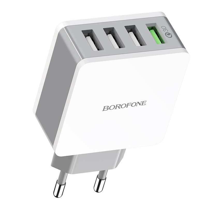СЗУ BOROFONE BA43A 4 USB-port QC3.0 charger(EU) (белый)
