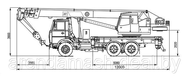 Автокран 25 тонн. Собственный автопарк - фото 5 - id-p8835755