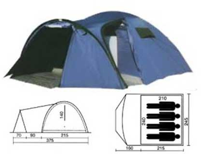 Палатка туристическая PANORAMA 4