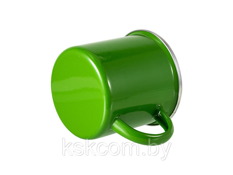 Кружка металл зеленая 330 мл (ретро) для сублимации - фото 3 - id-p129274974