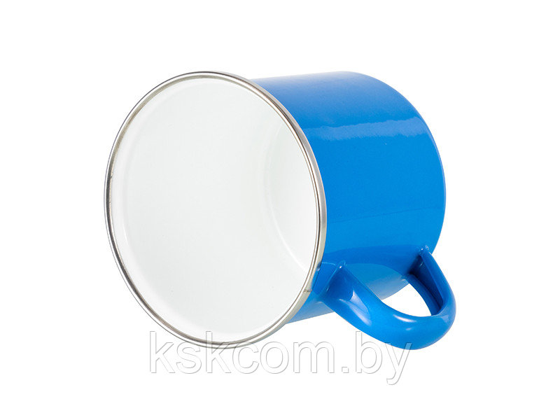 Кружка металл голубая 330 мл (ретро) для сублимации - фото 2 - id-p129275069