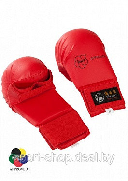 Защита руки карате(перчатки) TOKAIDO WKF APPROVED Красный (без пальца),перчатки для карате,накладки для карате - фото 1 - id-p129297160