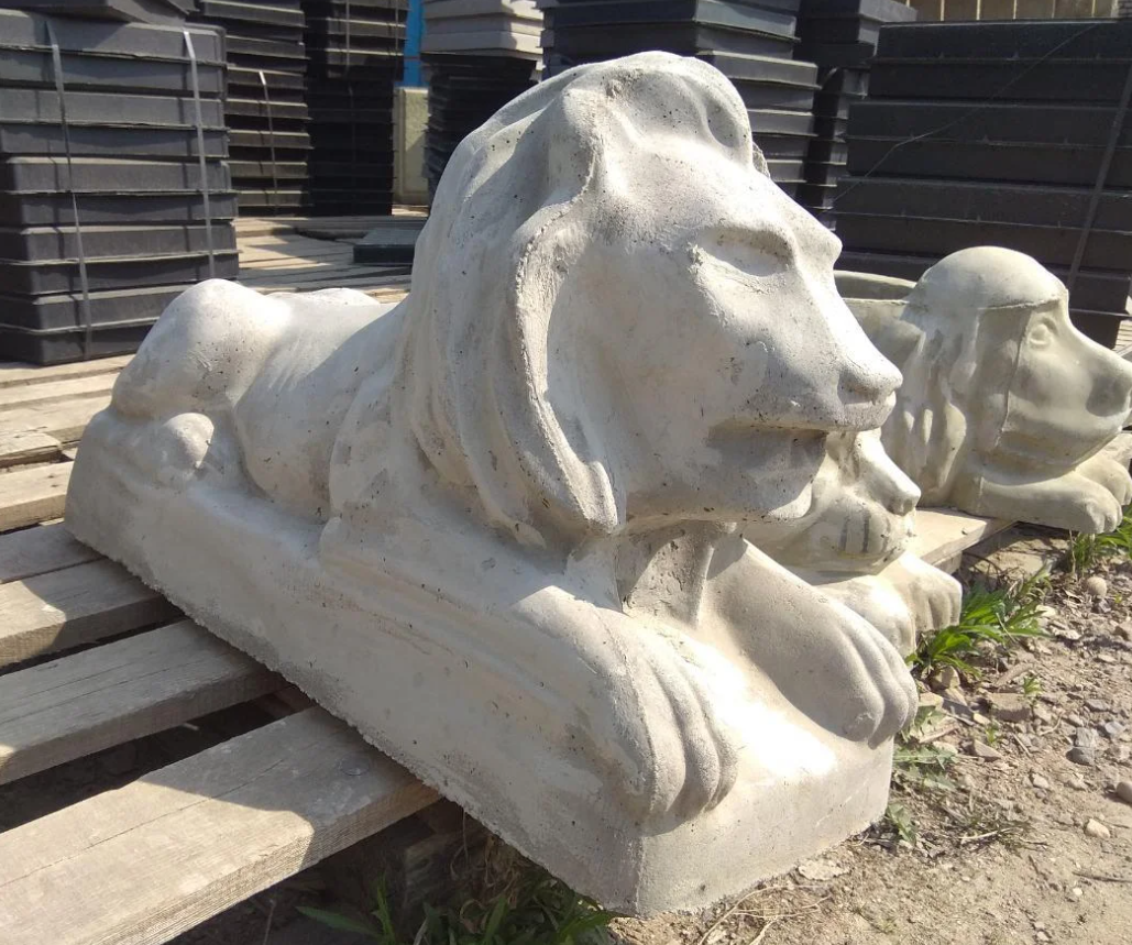 Скульптура "Лежащий лев" - фото 1 - id-p129304789