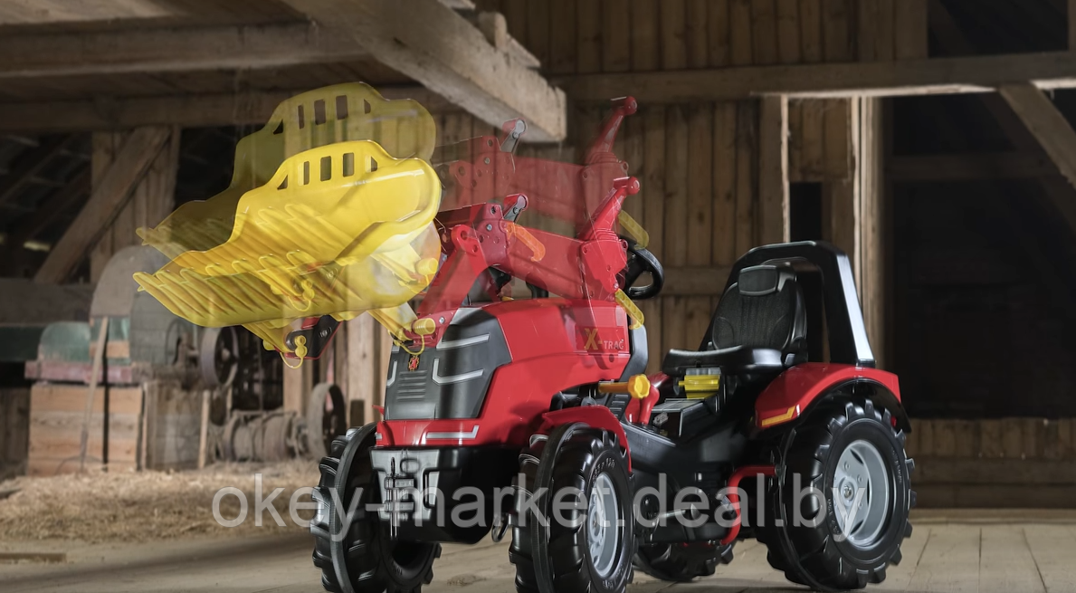 Детский педальный трактор Rolly Toys X-Trac Premium с ручным тормозом 651016 - фото 8 - id-p129306129
