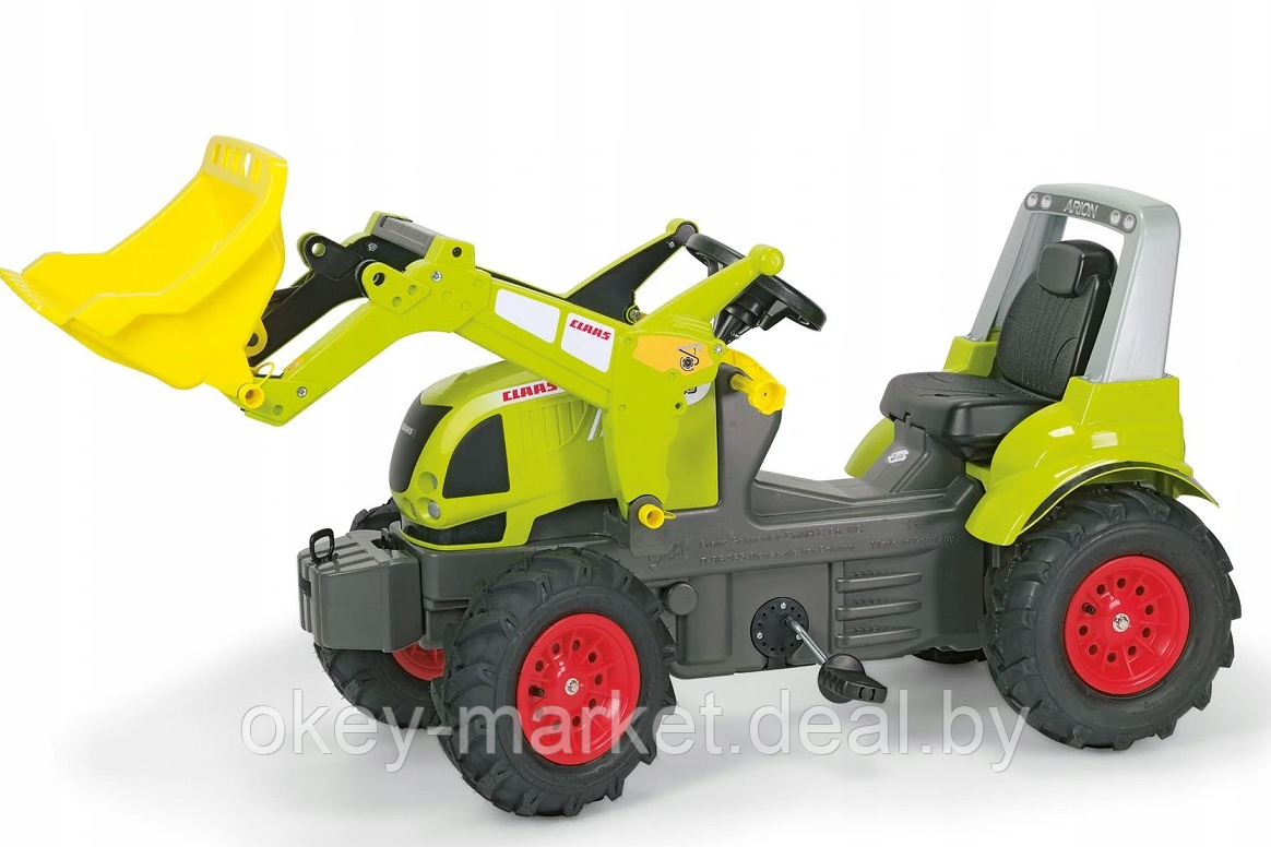 Детский педальный трактор Rolly Toys rollyFarmtrac Claas Arion с надувными колесами - фото 2 - id-p129307351