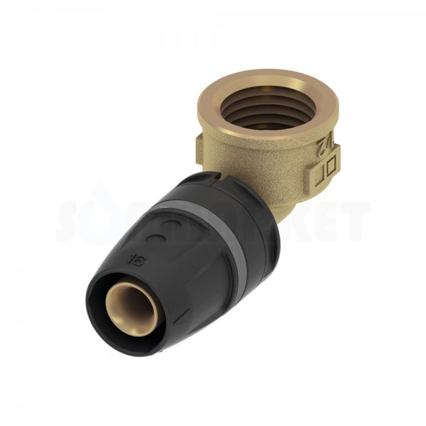 Уголок 90° для Push-fit с внутренней резьбой латунь Дн 25 х Rp 3/4" TECElogo