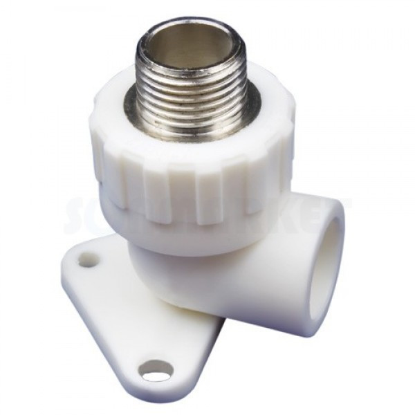 Угольник c креплением PPRC НР 25х3/4" MeerPlast