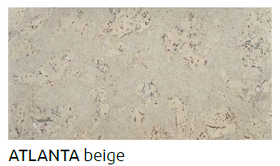Atlanta beige 3мм*0.6м*0.3м EGEN пробковое стеновое покрытие (0,18м.кв.)