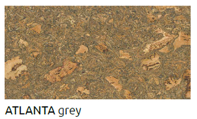 Atlanta GREY 3мм*0.6м*0.3м EGEN пробковое стеновое покрытие (0,18м.кв.)