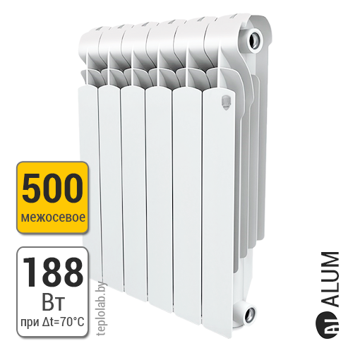 Радиатор алюминиевый Royal Thermo Indigo 500