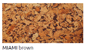 MIAMI BROWN 3мм*0.6м*0.3м EGEN пробковое стеновое покрытие (0,18м.кв.)