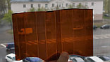 Волнистый поликарбонат 1050*2000*08мм (бронза/янтарь) Монолитный профилированный поликарбонат Borrex, фото 3
