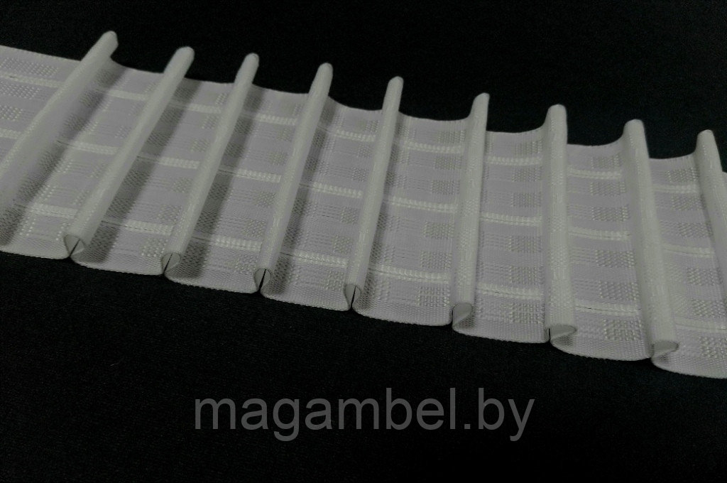 Плотная лента для штор и тюли карандаш 8 см (сборка 1:2)