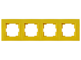Рамка 4-ая горизонтальная желтая, RITA, MUTLUSAN