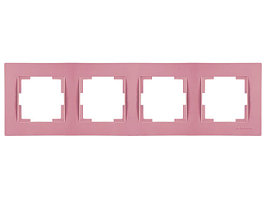 Рамка 4-ая горизонтальная розовая, RITA, MUTLUSAN