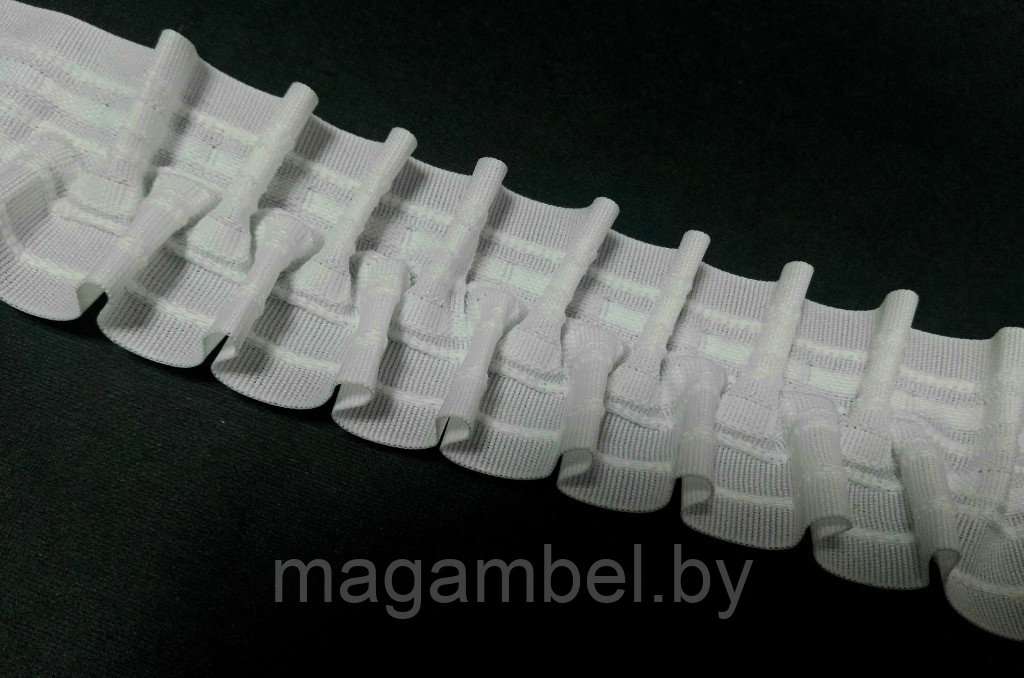 Плотная лента для штор буфы 6,0 см(сборка 1:2)