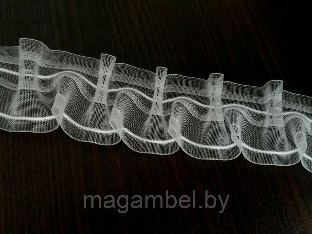 Прозрачная лента для штор буфы 5 см (сборка 1:2)