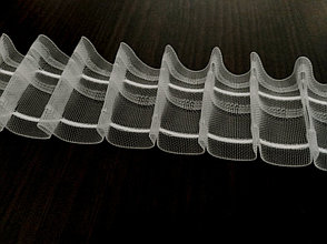 Узкая прозрачная лента для штор 5см.(сборка 1:2)