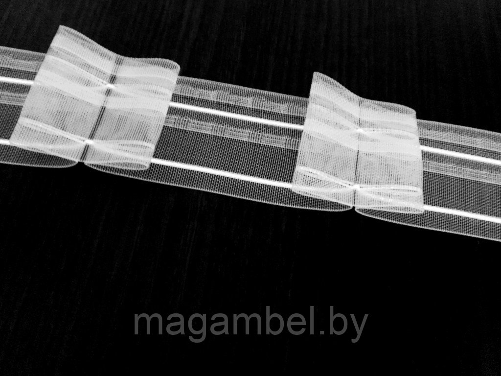 Лента для штор бант 5 см.(сборка 1:2)