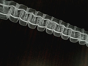 Маркизная лента для штор и гардин вафелька 2.5 см (сборка 1:2,5)