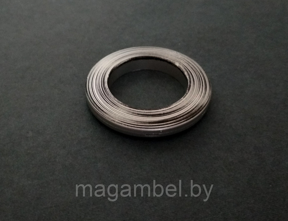 Люверс для штор и гардин цвет 3ф (хром с черными потертостями)