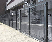 3D забор, еврозагрождения/Панель оцинк. с ПП 1230х2500 мм.Цвета: RAL6005/8017/7016