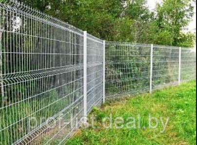 3D забор, еврозагрождения/Панель оцинкованная 1230х2500 мм - фото 3 - id-p129456342