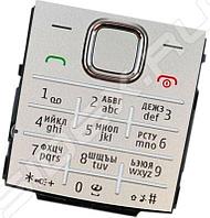 Клавиатура (кнопки) для Nokia X2-00 серебристый совместимый