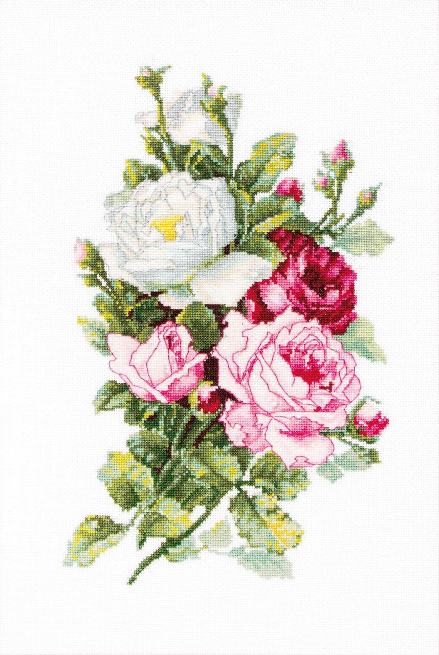 Набор для вышивания крестом «Букет из роз» - фото 1 - id-p129459903