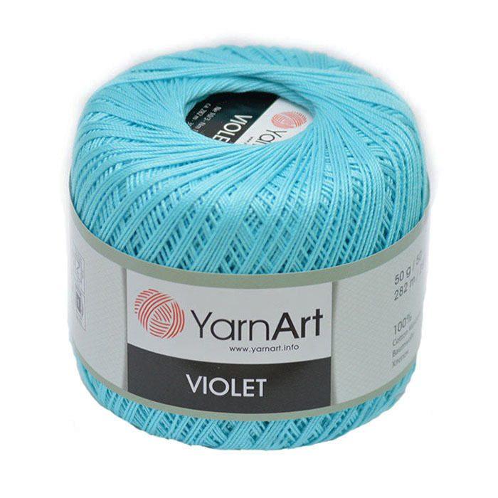 Пряжа Ярнарт Виолет (YarnArt Violet) цвет 5353 светлая бирюза - фото 1 - id-p129459808