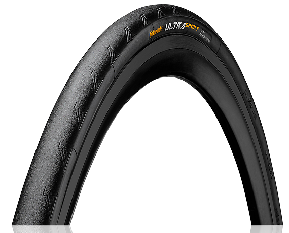 Покрышка Continental Ultra Sport II, 700 x 25C (25-622), белая полоса, складная (без упак)