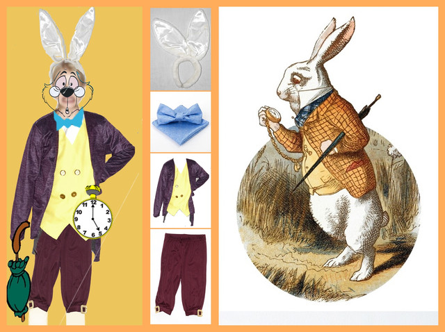 Карнавальный лайфхак: костюм Белый Кролик из Приключений Алисы из каталога интернет-магазина КРАМАМАМА