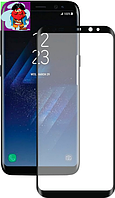 Защитное стекло для Samsung Galaxy S8+ (SM-G955FD) 5D (полная проклейка) цвет: черный